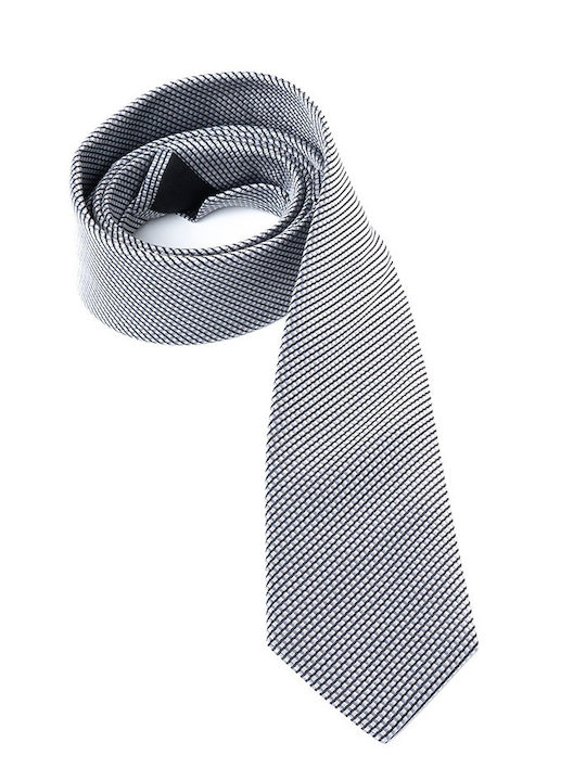 Boss Silk Men's Tie Printed Silver