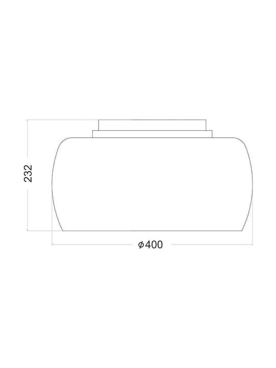 Aca Modern Metal Ceiling Light with Socket G9 40pcs Silver