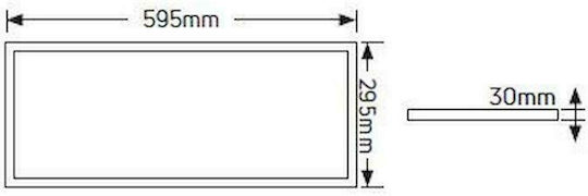 Geyer Avra Χωνευτό LED Panel 24W 60x30εκ. Geyer Avra Χωνευτό LED Panel 24W 60x30εκ.