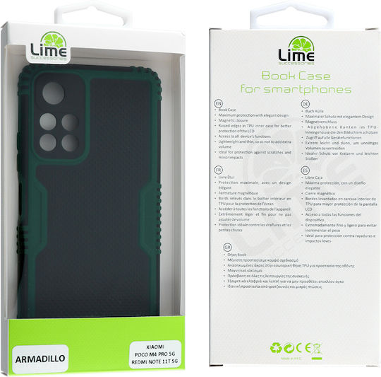 Lime Armadillo Camera Guard Back Cover Πλαστικό Πράσινο (Poco M4 Pro)