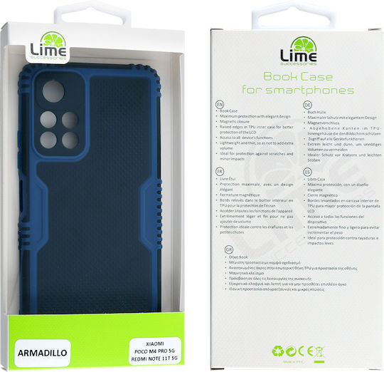 Lime Armadillo Camera Guard Back Cover Plastic Albastru (Poco M4 Pro 5G / Redmi Note 11s 5G )