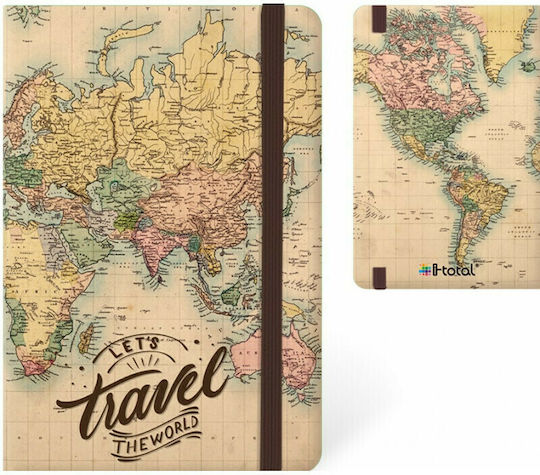 I-Total Travel the World Kinder Schreibwarenset mit Notizbuch und Kugelschreiber