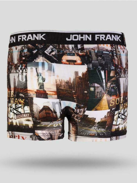 John Frank Subway Men's Boxer Multicolour with Patterns