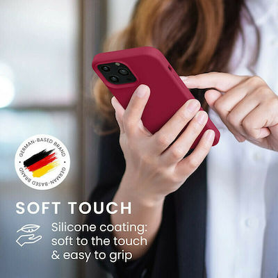 KWmobile Rubberized Back Cover Silicone Sweet Cherry (iPhone 13 Pro Max) 55881.229