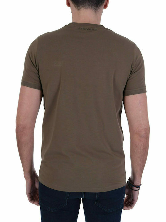 Karl Lagerfeld Herren T-Shirt Kurzarm Khaki