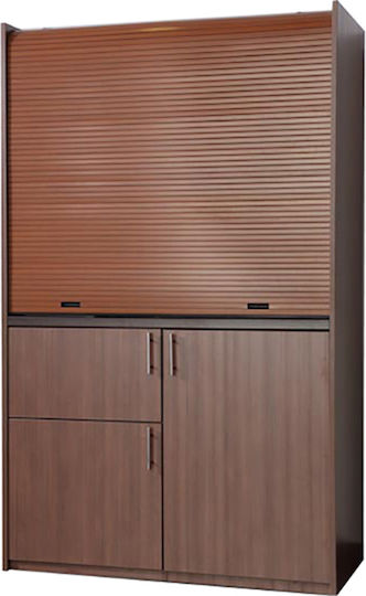 Silver КС125-ФУ Хоризонтално КС125-ФУ-Дъб-Хоризонтално Многофункционална Кухненска Маса с Вляво Гурна 125x65x209см Бежова