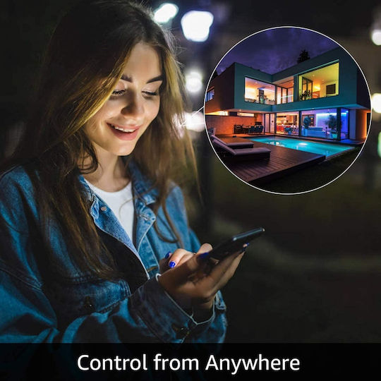 Smart Ταινία LED Rixme USB 5V RGB Φως 5m με Τροφοδοτικό