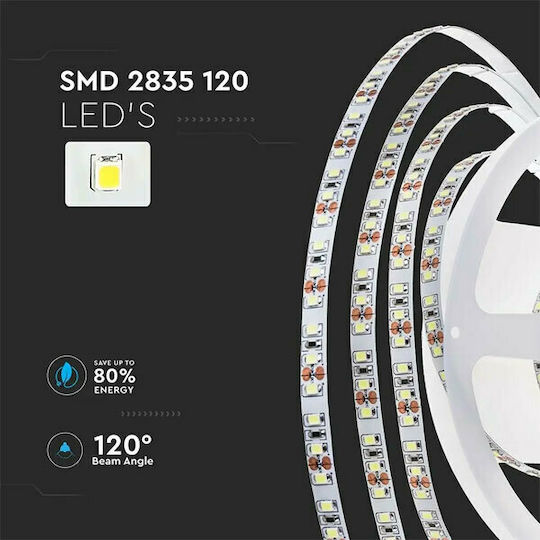 V-TAC Ταινία LED 24V Φυσικό Λευκό Φως 10m Τύπου SMD2835