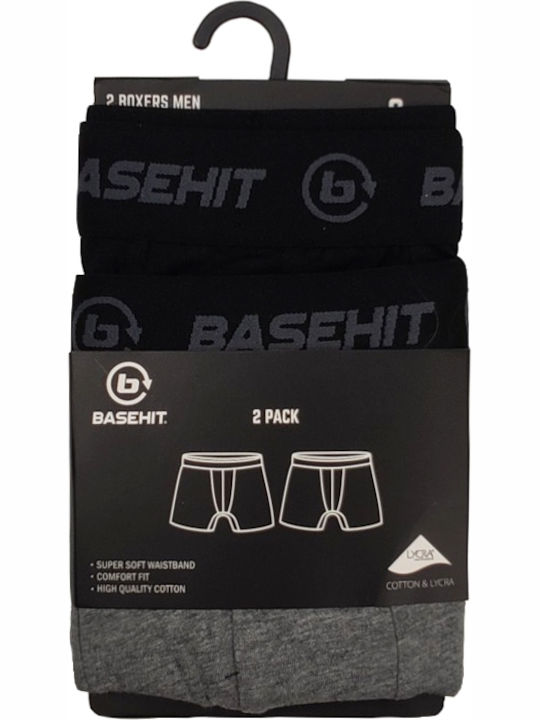 Herren Boxershorts Grey / Black 2Packung