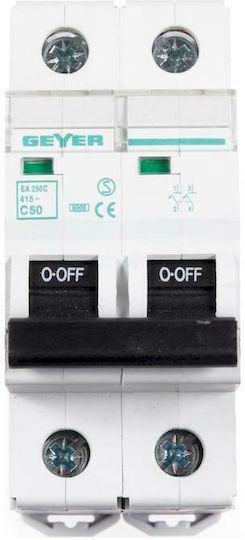 Geyer Automatic Circuit Breaker 50A Double-pole AC EA250C