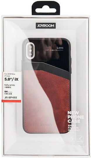 Joyroom Kally Back Cover Plastic Brown for iPhone X / Xs