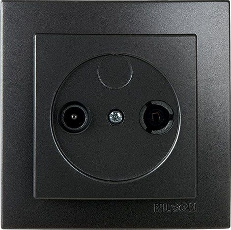 Nilson TV and Radio Antenna Socket Aerial in Black color 24221030