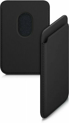 KWmobile PU Leather MagSafe Θήκη Καρτών σε Μαύρο χρώμα