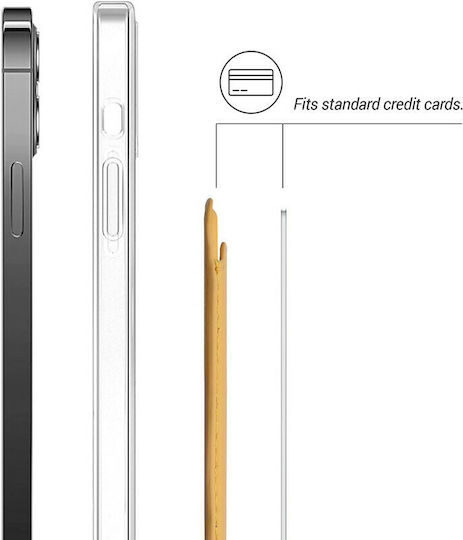 KWmobile MagSafe Kartenetui PU Leather in Gelb Farbe