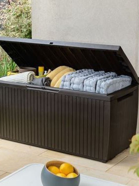 Keter Cutie de depozitare pentru exterior Springwood Plastic 305lt Grafit L123xW53xH57buc