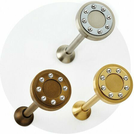 Anartisi G8 Holdback Wall made of Metal Satin Gold / Swarovski Crystal 1pcs