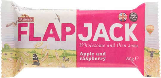 Wholebake Bar Oat / Energy / Flapjack with Apple & Raspberry (1x80gr) 80gr