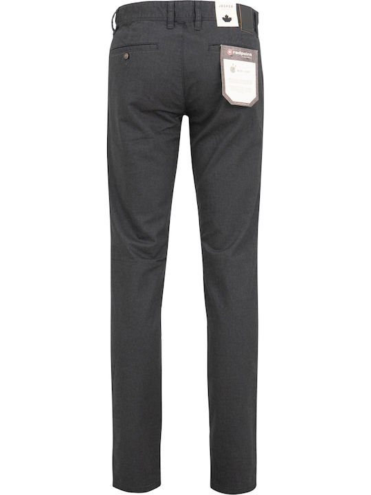 Red Point Men's Trousers Chino in Regular Fit Anthracite