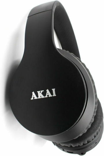 Akai Wireless / Wired Over Ear Headphones with 8 hours of Operation Black BTH-B6ANC