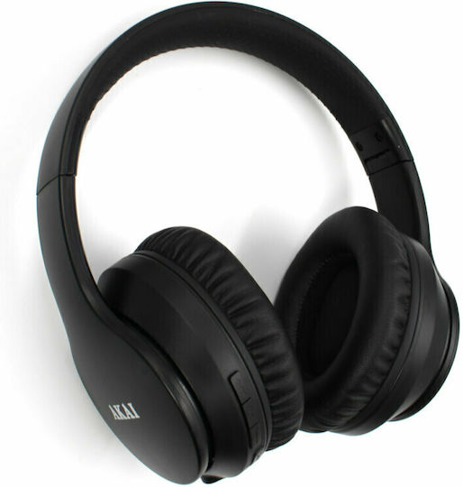 Akai Proffesional Wireless / Wired Over Ear Headphones with Radio with 8 hours of Operation Black