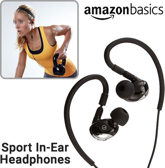 Amazon Basics In-ear Handsfree with 3.5mm Connector Black