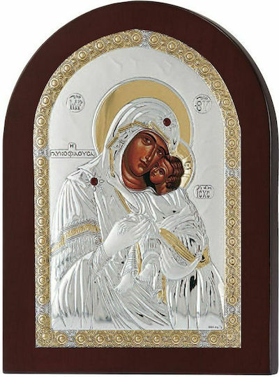 Prince Silvero Image Holy Mary Silver 7.5x9.5cm