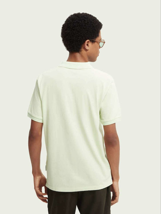 Scotch & Soda Men's Short Sleeve Blouse Polo Green