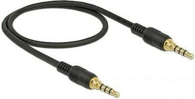 DeLock TRRS 3.5mm male - 3.5mm male Cable Black 0.5m (85592)