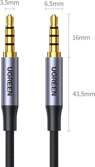 Ugreen TRRS 3.5mm Male to 3.5mm Male Audio Cable Black 3m with Gold Plated Terminals 20785