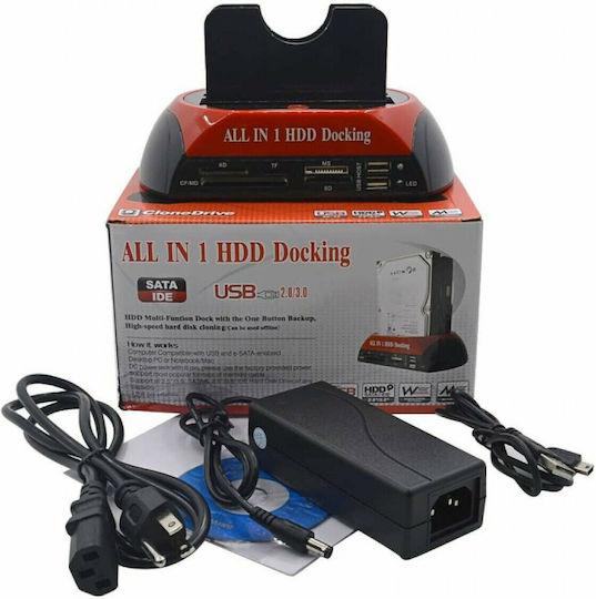 Netis Docking Station for 2 Hard Drives IDE/SATA 2.5" / 3.5" with Connection USB 2.0 (Model 875)