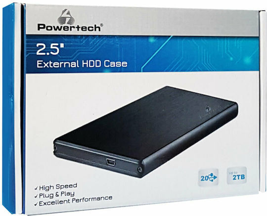 Powertech Θήκη για Σκληρό Δίσκο 2.5" SATA III με σύνδεση USB3.0