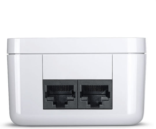 Devolo dLAN 550 Duo+ Powerline Διπλού Kit για Ενσύρματη Σύνδεση με Passthrough Πρίζα και 2 Θύρες Ethernet
