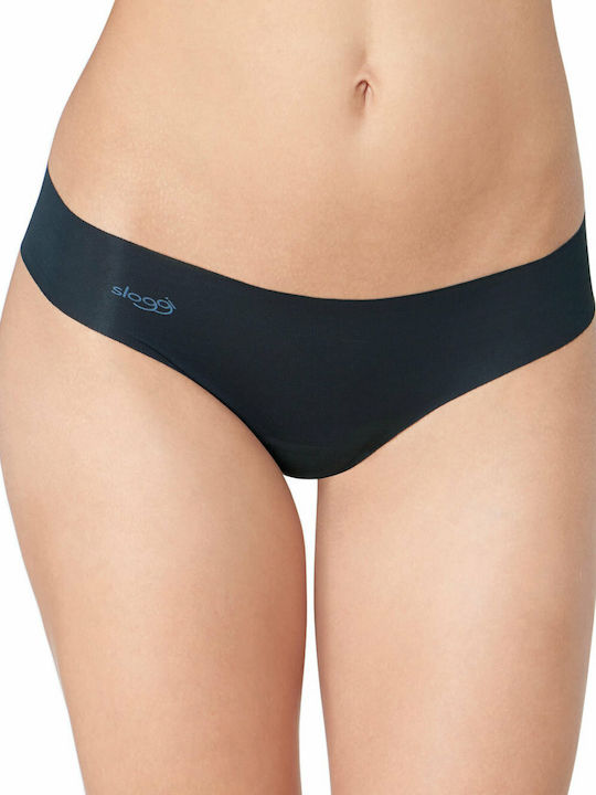 Zero Hipster Γυναικεία String 2Pack χωρίς Ραφές Μαύρα
