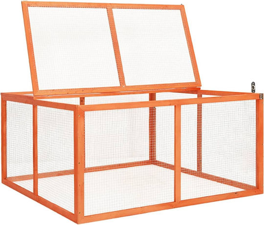vidaXL 170876 Wooden Cage for Rabbits 124x120x60cm