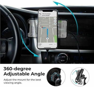 Pitaka Mobile Phone Holder Car MagEZ Pro with Magnet and Wireless Charging Black