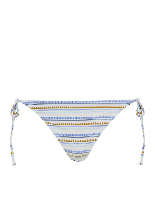 Callisto Bikini Slip με Κορδονάκια Ριγέ