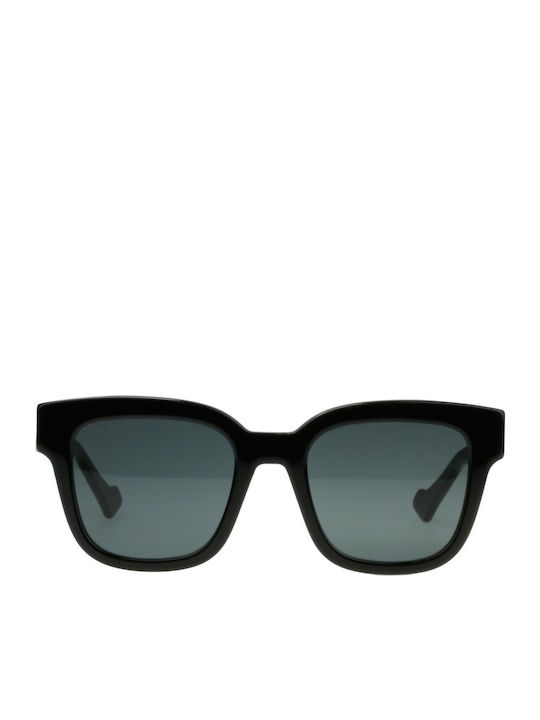 Gucci Damen Sonnenbrille mit Schwarz Kunststoff Gestell und Schwarz Linse GG0998S 001