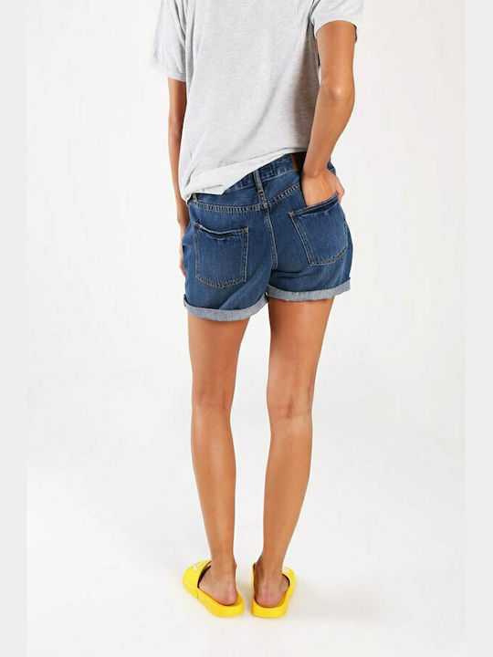 Superdry Steph Boyfriend Women's Jean Shorts Blue