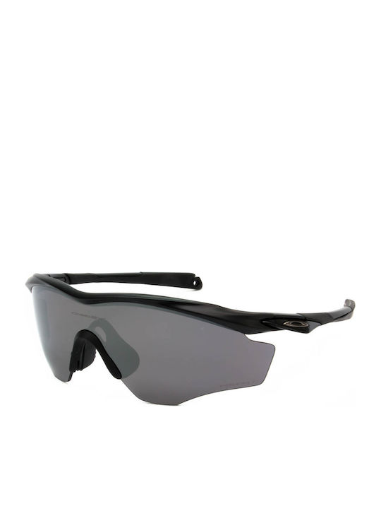 Oakley M2 Frame XL Мъжки Слънчеви Очилa с Черна Пластмасова Рамка и Черен Поляризиран Стъкло OO9343-19
