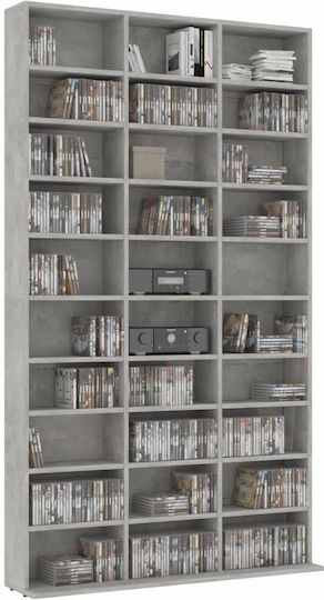 vidaXL Floor Standing Case Grey Concrete 102x23x177.5cm