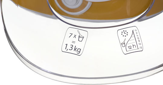 Ariete Yogurella 617 Yogurt Maker with Jars 1.3lt Yellow 20W