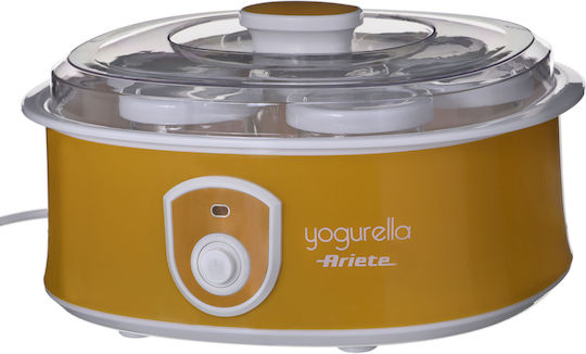 Ariete Yogurella 617 Yogurt Maker with Jars 1.3lt Yellow 20W