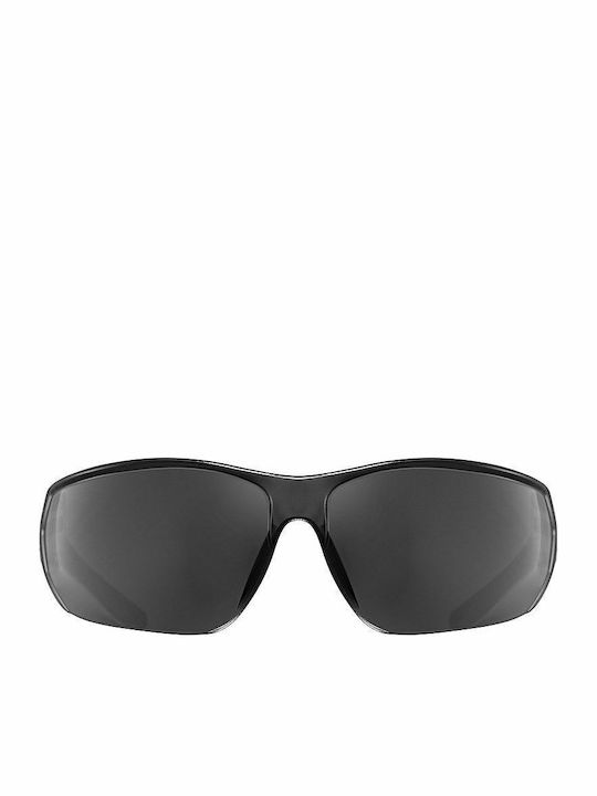 Uvex Sportstyle 204 Men's Sunglasses with Black Plastic Frame and Gray Lens S5305252110