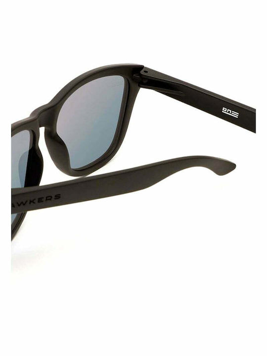 Hawkers Carbon Black Daylight One Unisex Sunglasses with Black Plastic Frame and Orange Polarized Mirror Lens HKRS2009