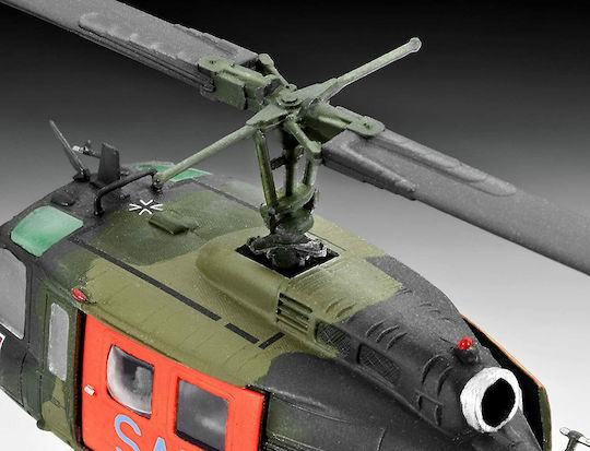 Revell Planes Series Bell UH-1D "SAR" Modeling Figure Helicopter 115 Pieces in Scale 1:72 17.5x19.9cm.