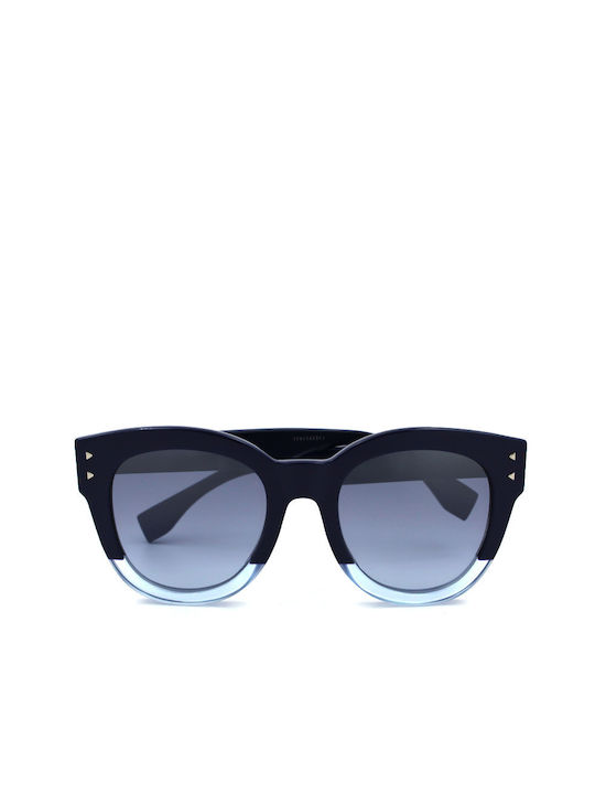 Fendi Women's Sunglasses with Blue Plastic Frame and Blue Lens FF0239S PJP/GO