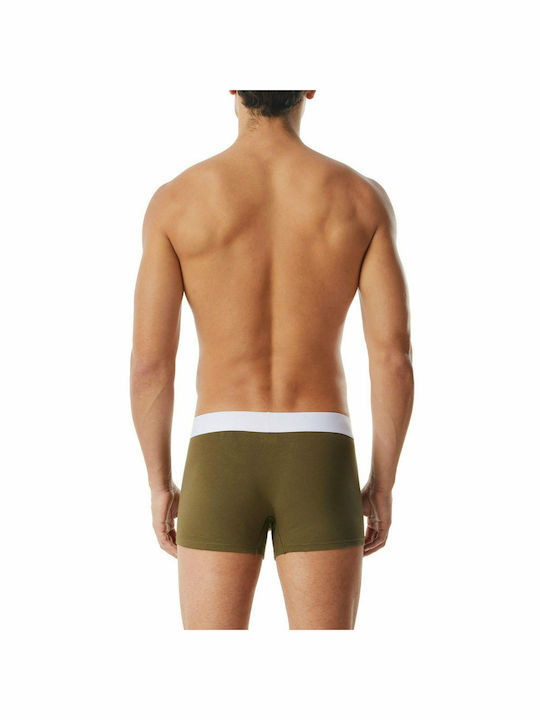 Damien Ανδρικά Μποξεράκια Μαύρο / Χακί / Γκρι 3Pack