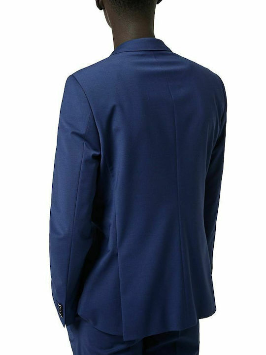 Henry Getlin Men's Winter Suit Slim Fit Navy Blue