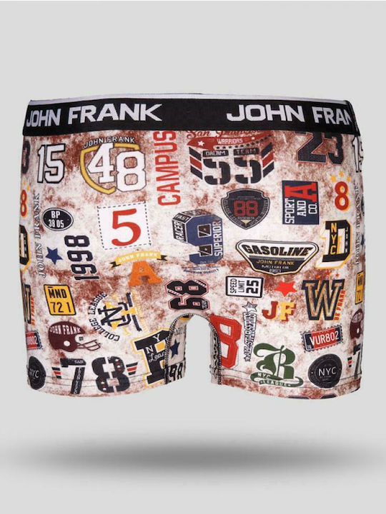 John Frank Campus Men's Boxer Multicolour with Patterns