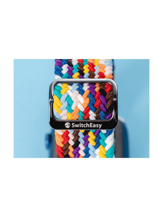 SwitchEasy Candy Premium Armband Stoff Rainbow (Apple Watch 44/45/46mm/Ultra 49mm) GS-107-214-271-163